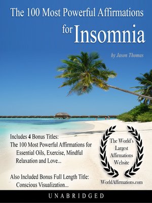 cover image of The 100 Most Powerful Affirmations for Insomnia
